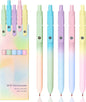 Gel Pens, 5 Pcs Medium Point Smooth Writing Pens Cute Pens for Women, High-End Series 0.7mm Black Ink Pens for Journaling Note Taking, School Office Supplies (5 Pcs Gradient Morandi)