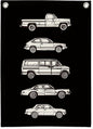 Toddler Room Decor,Vintage Car Linen Canvas Banner,Little Boy Room Wall Hanging Flag Banner for Little Boy Bedroom,Playroom Nursery 18x25 Inch(Black)