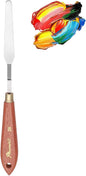 MECCANIXITY Pack of 1 Palette Knife No.20, 7.5" Long Palette Knives with Stainless Steel Flexible Spatula Pallet Knife and Wood Handle for Scraping, Mixing, Oil Acrylic Painting Canvas