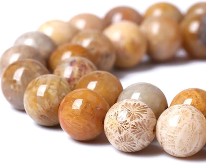 4MM Coral Jade Stone Beads Chrysanthemum Gemstone Round Crystal Energy Jade Beads for Jewelry and Bracelets Making 180pcs 2 Strands 32"