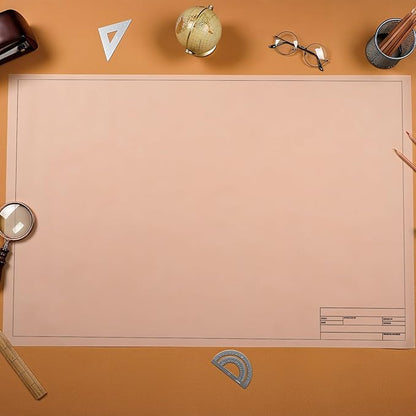 Tatuo 15 Sheets Architectural Vellum Paper 24 x 36 Inch Drafting Vellum Tracing Sheets White Semi Translucent Drafting Paper Rag with Border and Title Block for Drawing Sketching Architecture Building