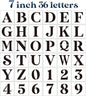 7inch Letter Stencils for Painting on Wood,Alphabet Stencils Drawing Stencil Letters Numbers Stencils for Wall Wood Signs Home Porch