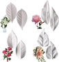 KALAIEN 8Pcs Sugar Paste Leaf Veiners Fontant Mold Fondant Silicone Leaf Rose/Peony/Lily 3D Craft Tool