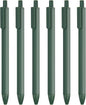 ldcrea Green Gel Pens 0.5 Fine Tip, Black Ink, Silky Grip, 6 Pack