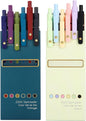 Ddaowanx Colorful Gel Pens, 0.5mm Fine Point Retractable,Colored Pens for Journaling and Sketching, Teacher Must Haves,Teacher School Supplies, Gifts for Nurse ﻿(12Pcs-Aesthetic+Vintage Colors)