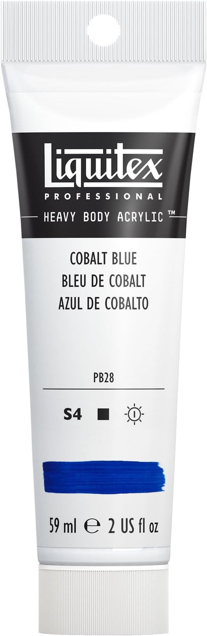 Liquitex Professional Heavy Body Acrylic Paint, 2-oz (59ml) Tube, Cobalt Blue