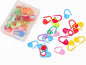 Plastics Locking Stitch Markers for Crocheting and Knitting with Storage Box