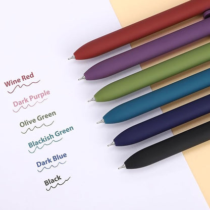 FIOVER Colored Pens, 12 Pack Colorful Gel Pens, Quick-Dry 0.7mm Medium Point for Journaling, Note Taking, Doodling, Aesthetic Office School Supplies, Gifts for Women Men