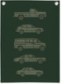 Toddler Boy Room Decor,Car Room Decor Linen Canvas Banner,Retro Car Wall Hanging Flag Banner for Little Boy Bedroom,Playroom Nursery 18x25 Inch