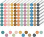 REGELETO Boho 4200 PCS 0.75 Inch 12 Colors Round Colored Dot Stickers for Toddlers Teaching Papers, Color Coding Labels, Circle Dots Stickers for Office and Student Classroom (25 Sheets)