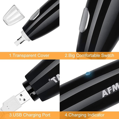 AFMAT EE04 Electric Eraser for Artists, Rechargeable Electric Eraser Kit, 140 Refills for Drafting, Electric Pencil Eraser - Battery Operated for Drawing Pencils, Crafts, Arts