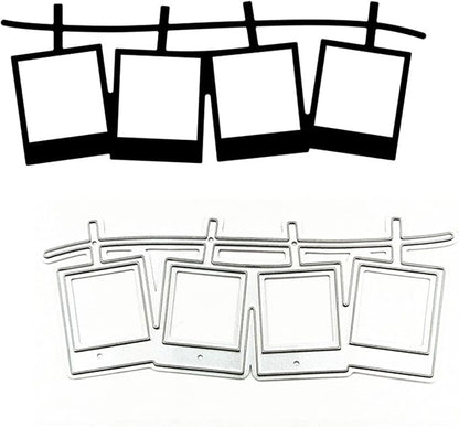Cutting Dies Metal Stencils Scrapbooking Tools DIY Embossing Template for Paper Card Making Album Arts Crafts Supplies (Photos-8.4x3.3cm)