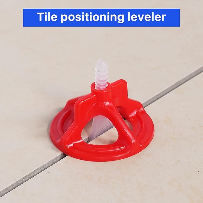 Professional Tile Leveling System Kit，Anti-Loosening Spacers/Wall, Bathroom Tiling - 1/8" Precision Alignment & Grout Spacing Tools(500base, 1/8)