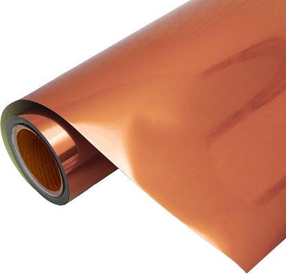 3 Yard x 20" Wide Roll Threadart Metallic Orange Heat Transfer Vinyl Film | Compatible with Venture Explore and Maker, Silhouette Cameo, & Large Format Cutters