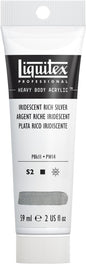 Liquitex Professional Heavy Body Acrylic Paint, 2-oz (59ml) Tube, Iridescent Rich Silver
