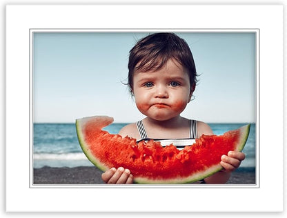 22x28 Mat for 20x24 Photo - Precut White on White Double Mat Picture Matboard for Frames Measuring 22 x 28 Inches - Bevel Cut Matte to Display Art Measuring 20 x 24 Inches - Acid Free ONE MAT