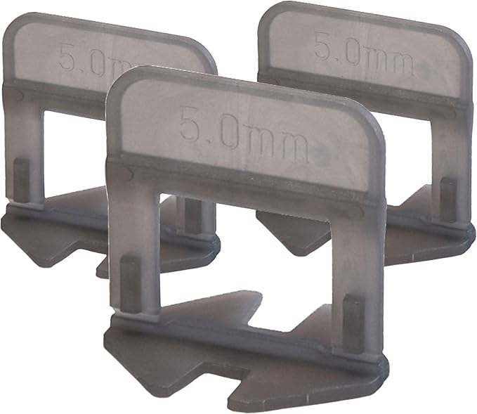 Tile Leveling System (3/16 Inch) – 600 Tile Spacers – Compatible with Most Wedges for Smooth, Seamless Floor & Wall Tile Installation – 5mm Ceramic & Stone Spacers