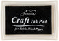Black Ink Pad Finger Washable Kids Stamp Ink Pad for Rubber Stamps Paper Scrapbooking