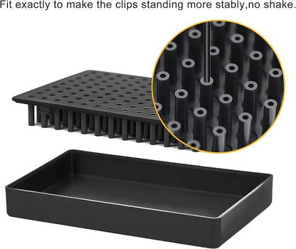 Model Painting Stand Base Holder and 12PCS Bendable Alligator Clip Stick Set Modeling Tools for Airbrush Hobby Model Parts