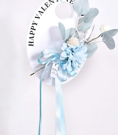 1" x 100 Yards Sky Blue Polyester Satin Ribbon Single Faced Bulk Fabric Ribbons for Gift Wrapping, Crafting, Bows Making, Flower Bouquet, Wedding, Home Decor