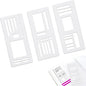 Handmade Flexible Record Template, Planner Stencil Set for Dot Grid Journals, DIY Flexible Drawing and Checklist Templates Suitable for Various Occasions (Set B)