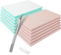 DAJAVE 13 Pack Linoleum Blocks for Printmaking, 4x6 Inch Rubber Carving Blocks, Linocut Block Rubber Stamp Making Kit for DIY Crafts & Art Projects (Pink, Green, Craft Knife Include)