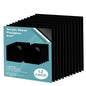 Egofine 8" x 8" Black Plexiglass Sheets 12 Pack 0.04 Inch Cast Acrylic Sheet Thick for DIY Craft Projects, Painting, Photography, Sign, Display Stand, Home Decor, Easy to Cut
