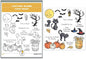 Halloween Clear Silicone stampReusable Stamp with Pumpkins, Skulls, Bats, Santa Claus, and Holiday Designs. Used for Making Cards, scrapbooks, and DIY templates (Halloween Cat)