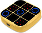 Tic-Tac-Toe Bolt Game, 4-in-1 Handheld Puzzle Games Console, Electronic Tic-Tac-Toe Game for Educational and Memory Growth, Portable Travel Games for Car Ride, Board Games for Kids and Adults (Yellow)
