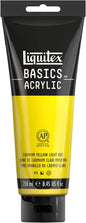 Liquitex BASICS Acrylic Paint, 250ml (8.5-oz) Tube, Cadmium Yellow Light Hue