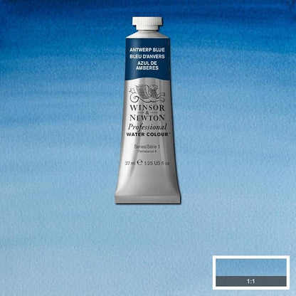 Winsor & Newton Professional Water Colour Paint, 1.25-oz Tube, Antwerp Blue