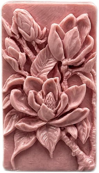 Magnolia Silicone Mold for SOAP Making, Candle, Resin and Other Crafts Flower