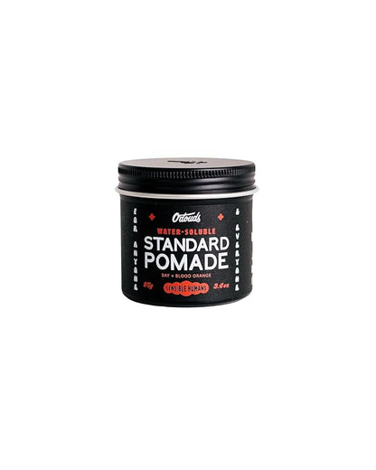 O'Douds Standard Pomade for Men - Natural Styling Hair Pomade - Firm Hold & High Shine Finish for Classic Looks - Bay & Blood Orange Scent (4oz)