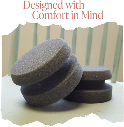 Chalk Style Painting Sponges - Set of 3-4” Round Reusable Handheld Sponge for Smooth Furniture Paint & Top Coat Application with No Brush Strokes - Washable Multi-Use Paint Applicator