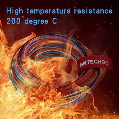 BNTECHGO 24 Gauge Silicone Wire Kit 10 Color Each 5 ft Flexible 24 AWG Stranded Tinned Copper Wire