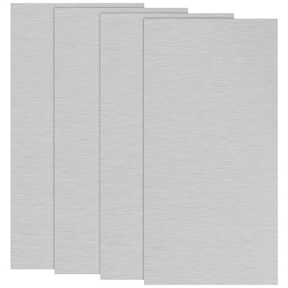 4Pack 6061 T651 Aluminum Sheet Metal 5 x 10 x 1/8 (0.125”) Inch Plain Thin Aluminum Plate Welding Practice kit for Beginners, Heat Treatable Rectangle 3MM Aluminum Metal Plate for Welding, Industrial
