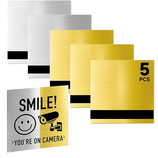 5PCS Laser Engraving Double Color ABS Plastic Sheet,Two-Tone Laserable Engraving Plastic Sheets for Name Badge,Office Label,Size 11.73" x 11.73",Brushed Golden & Brushed Silver