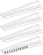 Mahjong Racks with Pushers Set of 4, Plastic American Mahjong Tile Racks Transparent, Mah Jongg Accessories Gifts for Mj Enthusiast