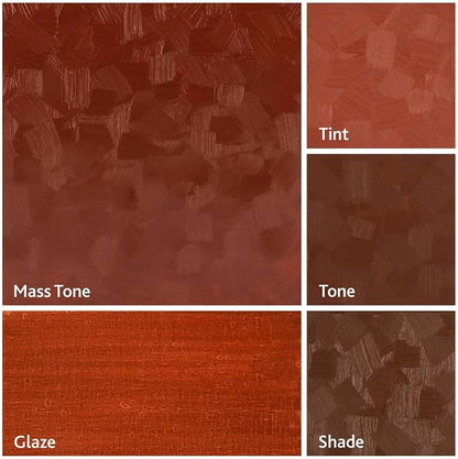 Tusc & Pine Artist Oil Paint - English Red, 40 ml, Non-Yellowing, Rich & Creamy Consistency, Maximum Pigment Load, Small Batch Milled Oil Paints Made in the USA for Professional Artists