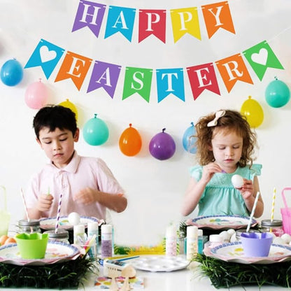 DIY Rainbow Banner Set Include 26 Letters Stencil, Make Your Own Banner for Birthday Wedding Independence Party, Handwriting Banners Party Supplies Unique Decor