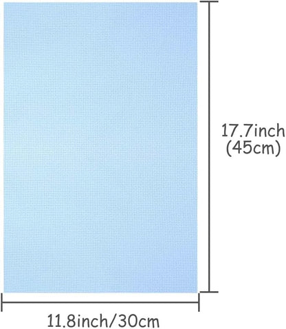 Caydo 8 Pieces Aida Cloth 8 Color 14 Count Classic Reserve Cross Stitch Fabric, 12 by 18-Inch