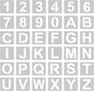WISYOK 1 Inch 36 Pcs Letter Stencils and Numbers, Reusable Plastic Alphabet Art Craft Templates for Wood, Wall, Fabric, Rock, Signage,Cake,DIY