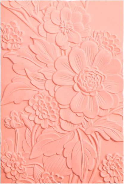BAOFALI 3D Embossing Folder for Card Making Texture Fades Blossom Bloom Floral Plastic Embossing Folder Template for DIY Scrapbooking Paper Card Making Paper Card Embossing Stencil