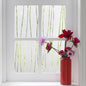 Finnez Window Privacy Film Decorative Frosted Window Cling Privacy Film for Glass, Non-Adhesive Heat Anti-UV for Home Office Living Room, Irregular Stripe Patterns, 17.5 x 118.1 Inches