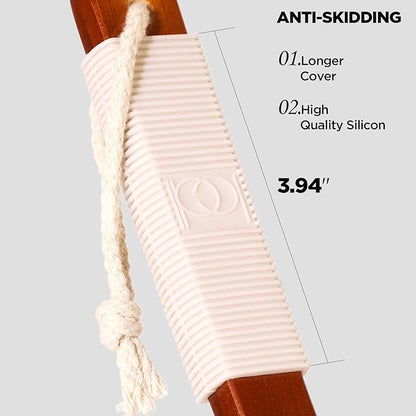 ICANdOIT Exfoliation Set-17.71 Inch Boar Bristles Back Scrubber Bath Brush,Shower Brush with No-Slip Curved Handle,Dual-Sided Face Exfoliation Glove