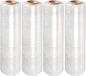 PackageZoom 8 Rolls 15" x 1500 Ft Stretch Wrap Heavy Duty, 55 Gauge High Performance Stretch Film Replaces 80 Gauge Low Films, Clear Hand Stretch Wrap