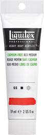 Liquitex Professional Heavy Body Acrylic Paint, 2-oz (59ml) Tube, Cadmium Free Red Medium