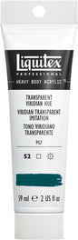 Liquitex Professional Heavy Body Acrylic Paint, 2-oz (59ml) Tube, Transparent Viridian Hue