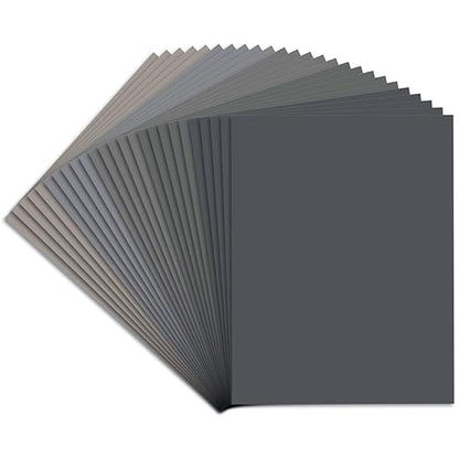 25PCS Sandpaper, Wet Dry Sandpaper, High Grit 1000 2000 3000 5000 7000 Sandpaper Sheets Assortment for Wood Metal Polishing Automotive Sanding, 9 x 11 inches