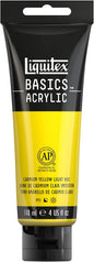 Liquitex BASICS Acrylic Paint, 118ml (4-oz) Tube, Cadmium Yellow Light Hue